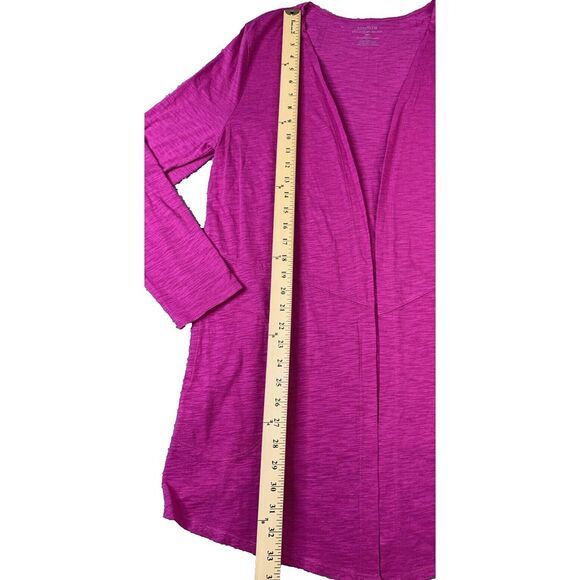 Chicos Top Womens Size 1‎ Long Sleeve Cardigan Color Pink Casual Lightweight - Picture 2 of 7
